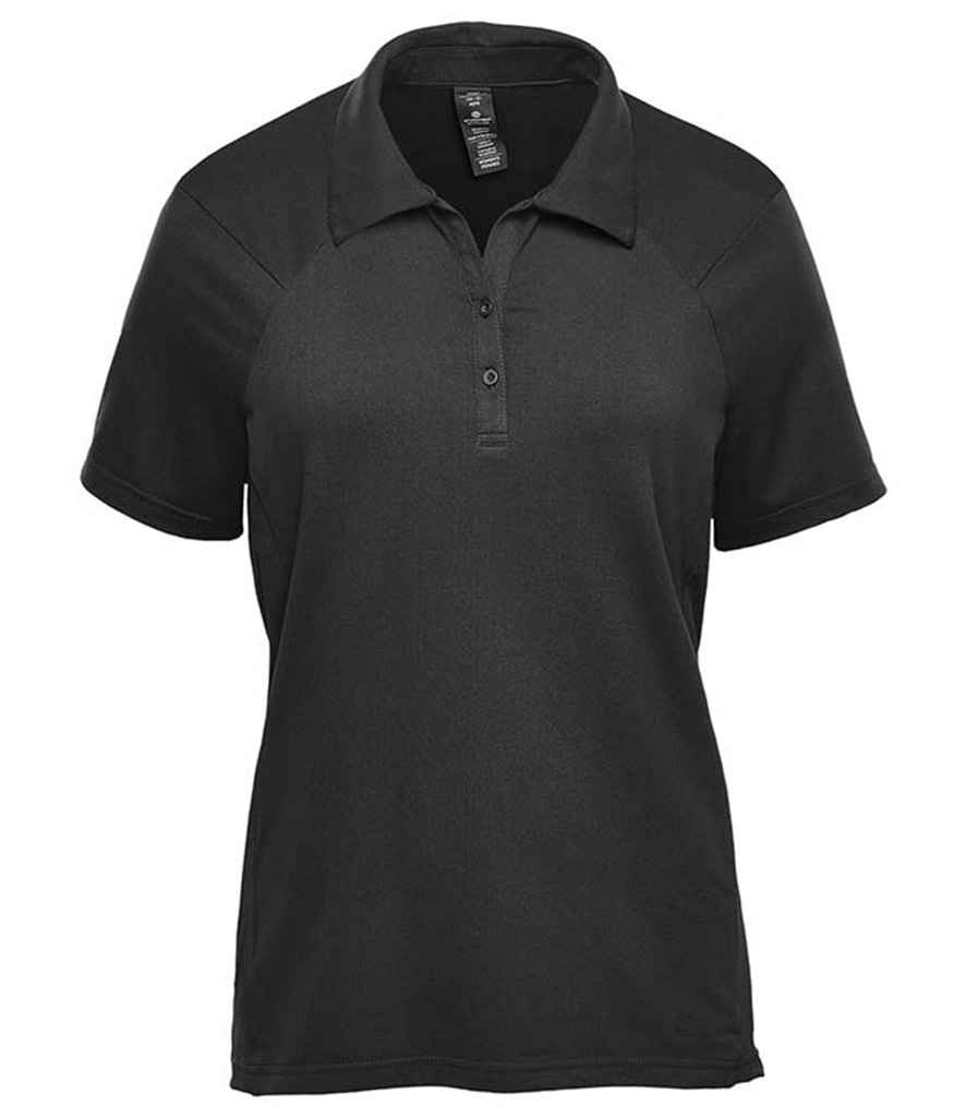 [TFX1W BLK XS] Stormtech Ladies Camino Performance Polo Shirt (XS, Black)