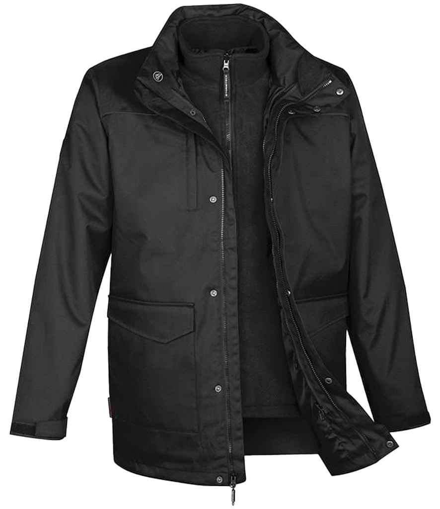[TPX3 BLK S] Stormtech Vortex HD 3-in-1 Parka Jacket (S, Black)
