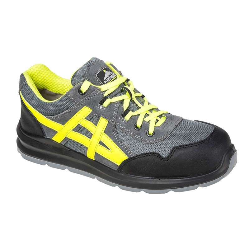 [FT50GRR36] Steel Leather and Textile Trainer S1 FO SR (36)