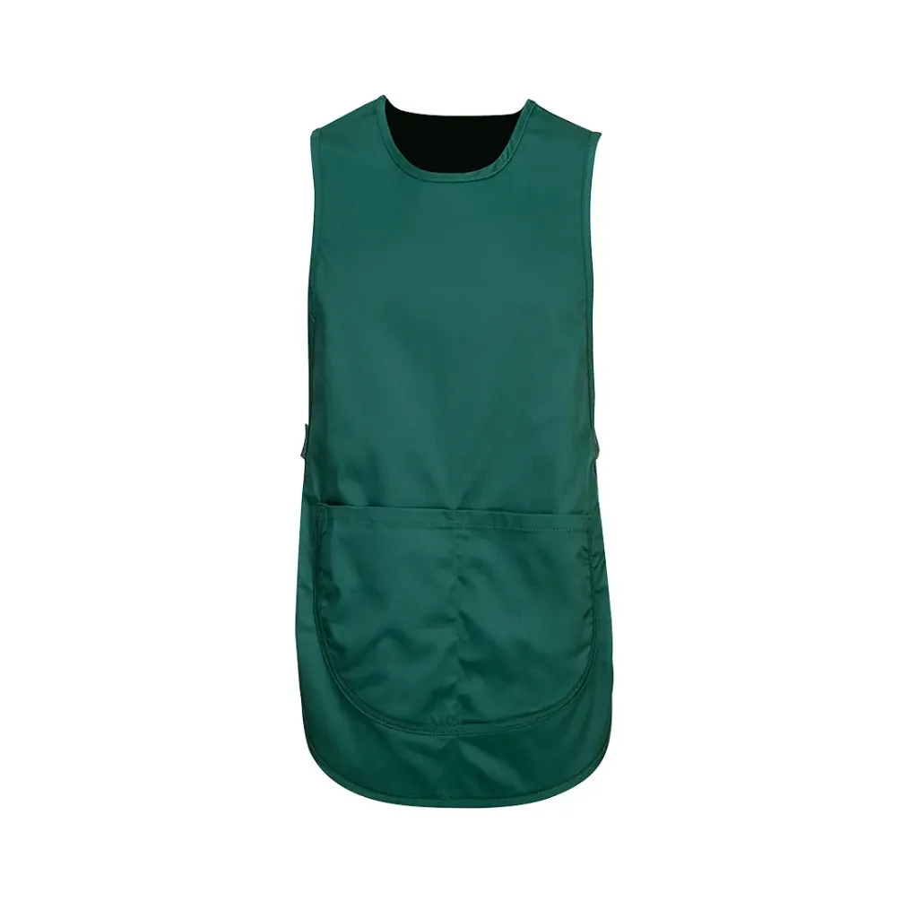 Tabard Apron with Pocket (Black, S/M)
