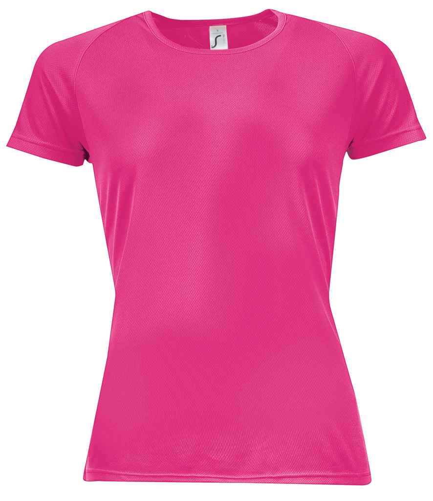 [01159 NPI XS] SOL'S Ladies Sporty Performance T-Shirt (XS, Neon Pink)