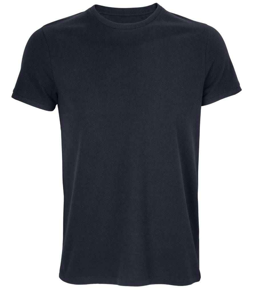 [03775 NGT XS] NEOBLU Unisex Loris Organic Piqué T-Shirt (XS, Night Blue)