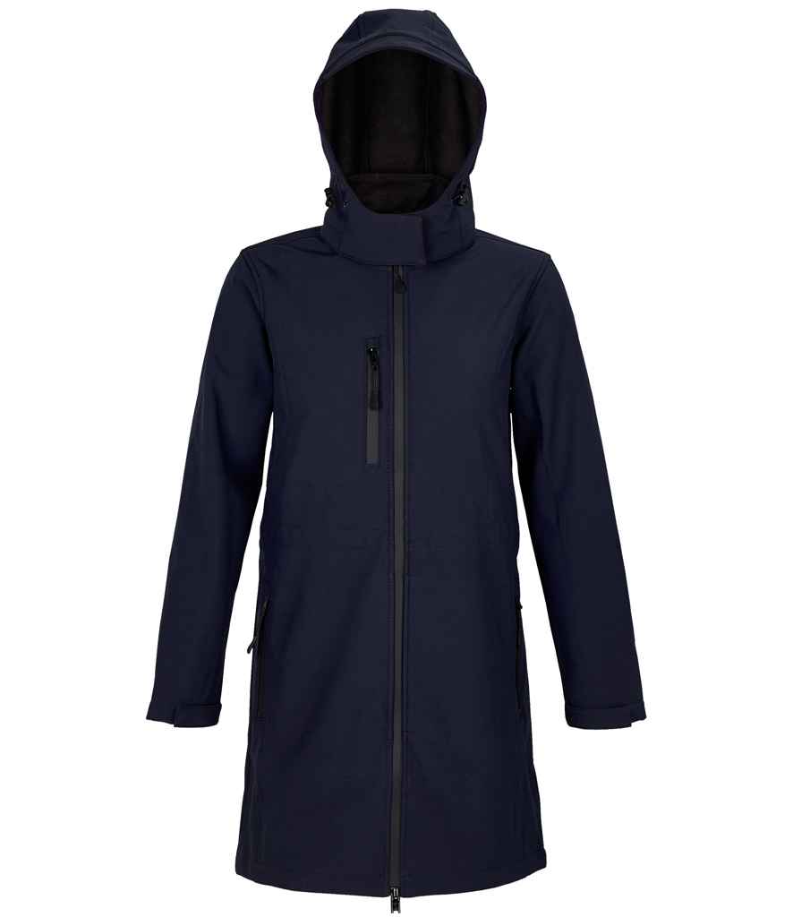 [03794 NGT S] NEOBLU Ladies Achille Long Soft Shell Jacket (S, Night Blue)