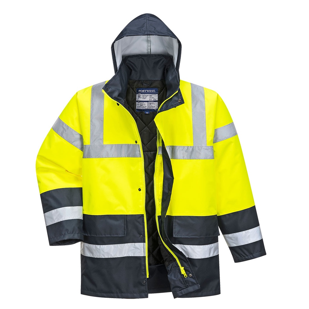 [S466YERS] S466 - Hi-Vis Contrast Winter Traffic Jacket (Yellow, S)
