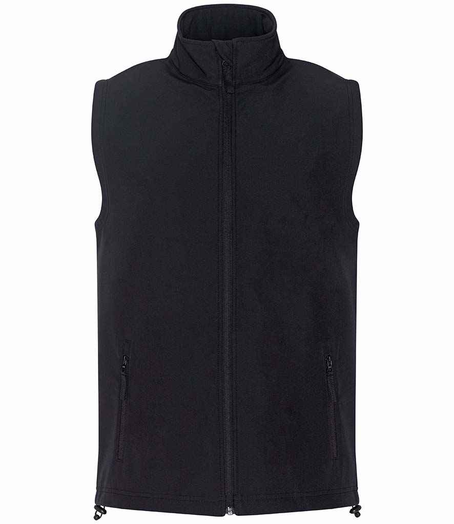 [RX550 BLK XS] Pro RTX Pro Two Layer Soft Shell Gilet (Black, XS)