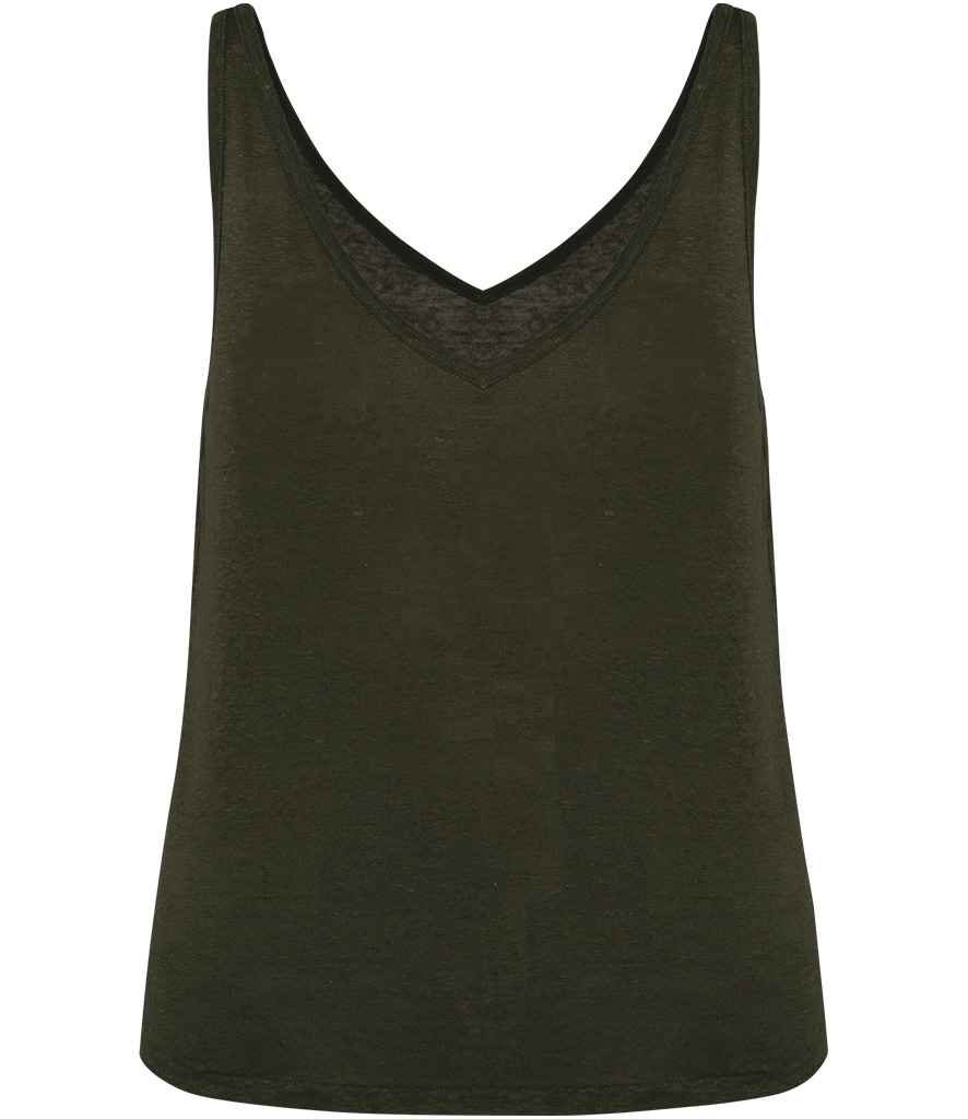 Spasso Ladies Linen Tank Top