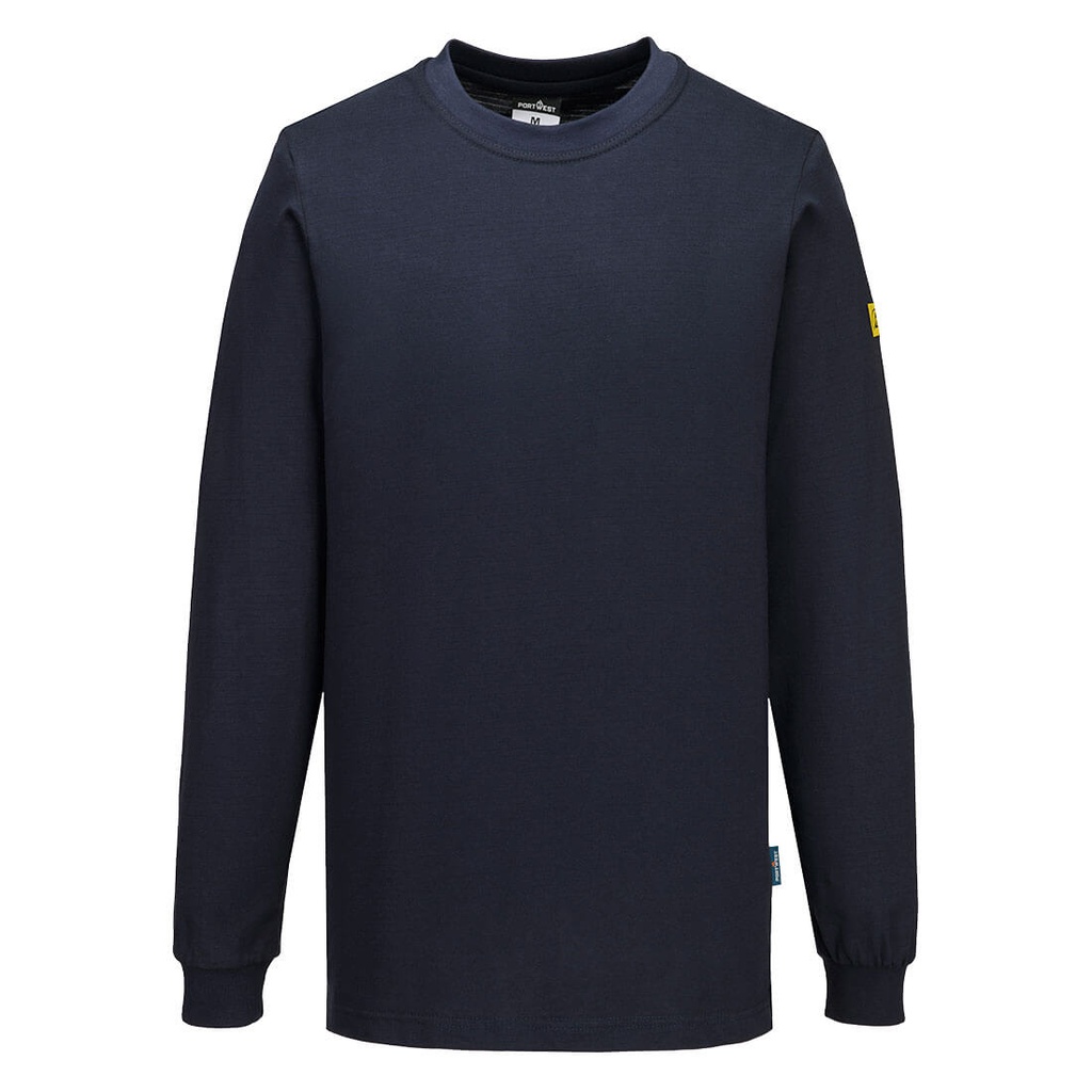 [AS22NVRS] Anti-Static ESD T-Shirt L/S (Navy, S)