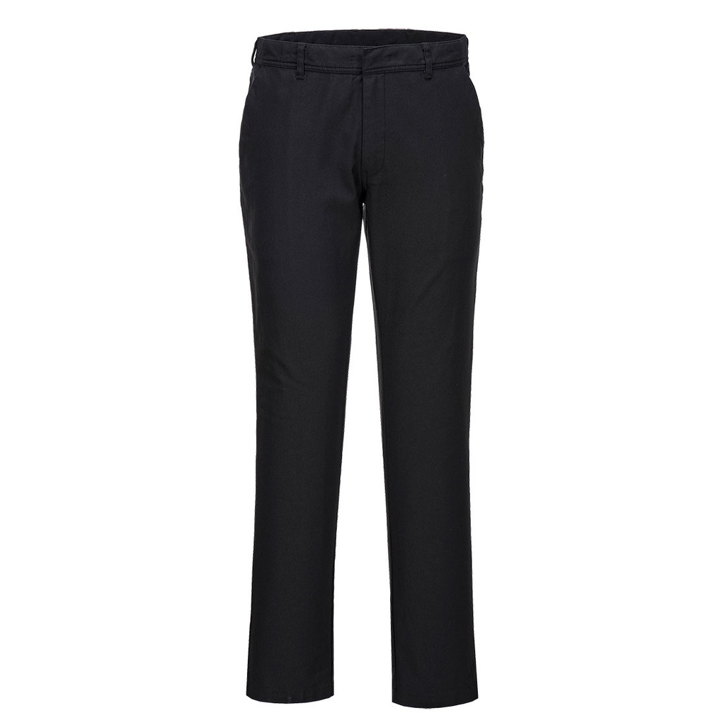 [S232BKS28] Stretch Slim Chino Trousers (Black, 28)
