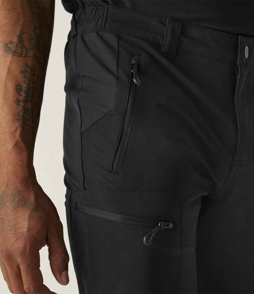 [RG297 BLK 28] Regatta Prolite Stretch Shorts (28, Black)