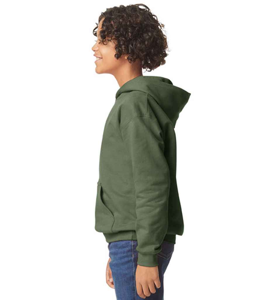 [GD68B MGR XS] Gildan Kids SoftStyle® Midweight Hoodie (Military Green, XS)