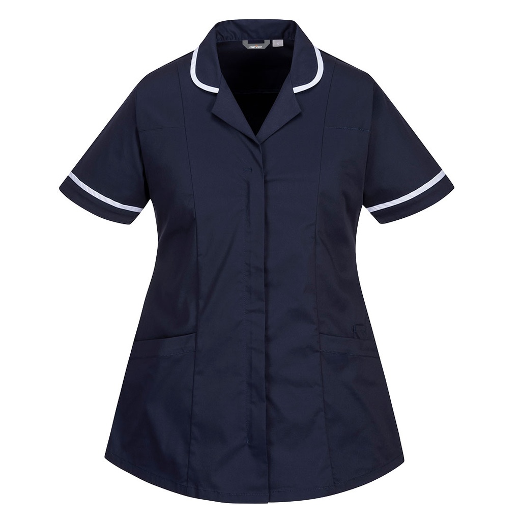 [LW17NARXS] Women's Stretch Tunic (Navy, XS)