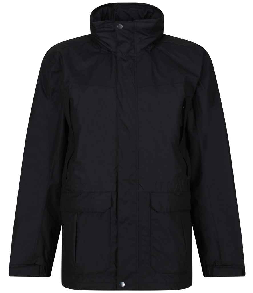 [RG027 BLK S] Regatta Vertex III Waterproof Jacket (S, Black)
