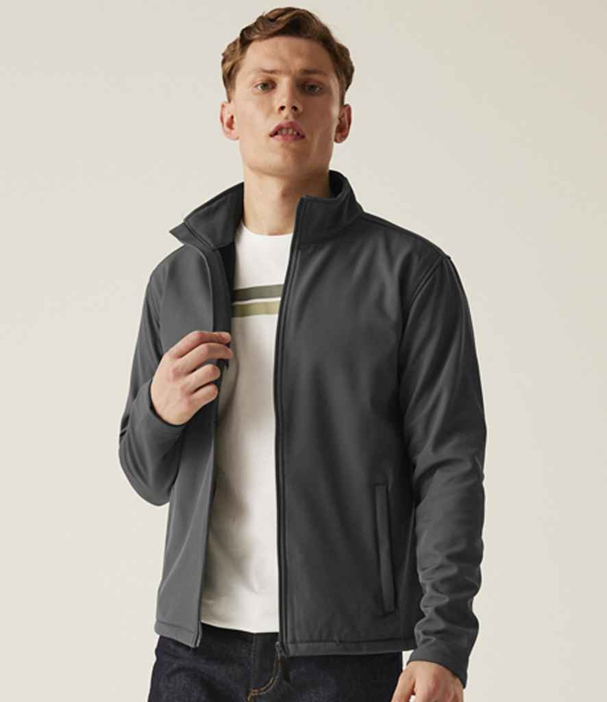 [RG089 SEG S] Regatta Reid Soft Shell Jacket (S, Seal Grey)