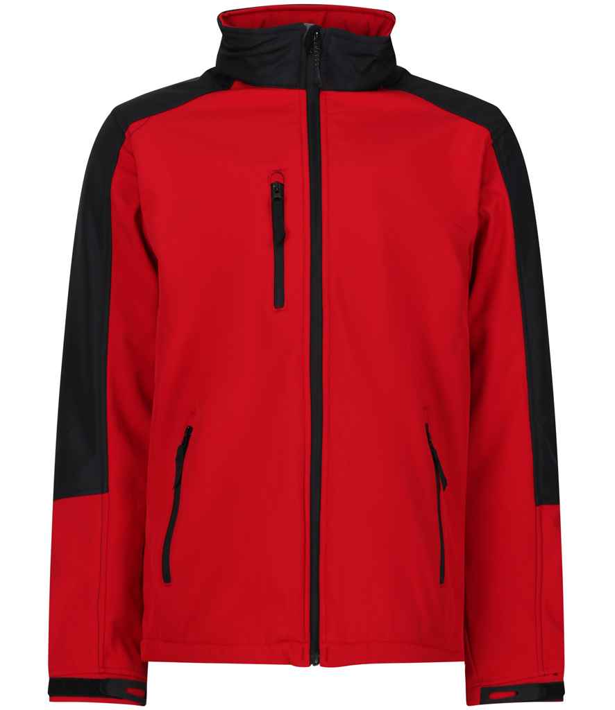 [RG157 CS/BK S] Regatta Hydroforce Soft Shell Jacket (S, Classic Red/Black)