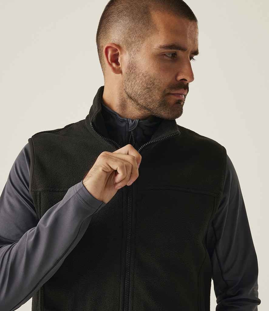 [RG182 BLK XS] Regatta Haber II Fleece Bodywarmer (XS, Black)