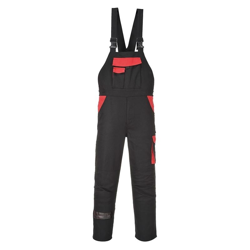 Warsaw Bib and Brace (Black, S)