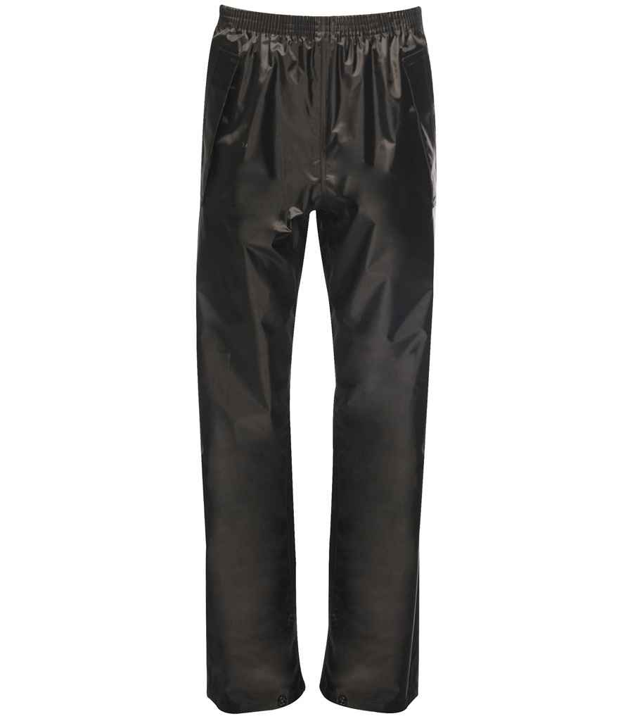 [RG257 BLK 3-4] Regatta Kids Pro Stormbreak Overtrousers (3-4, Black)