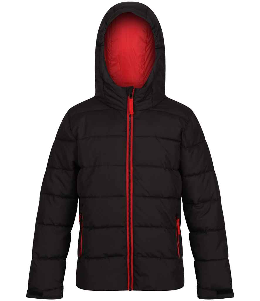 [RG336 BK/CS 3-4] Regatta Kids Scholar Thermal Jacket (3-4, Black/Classic Red)
