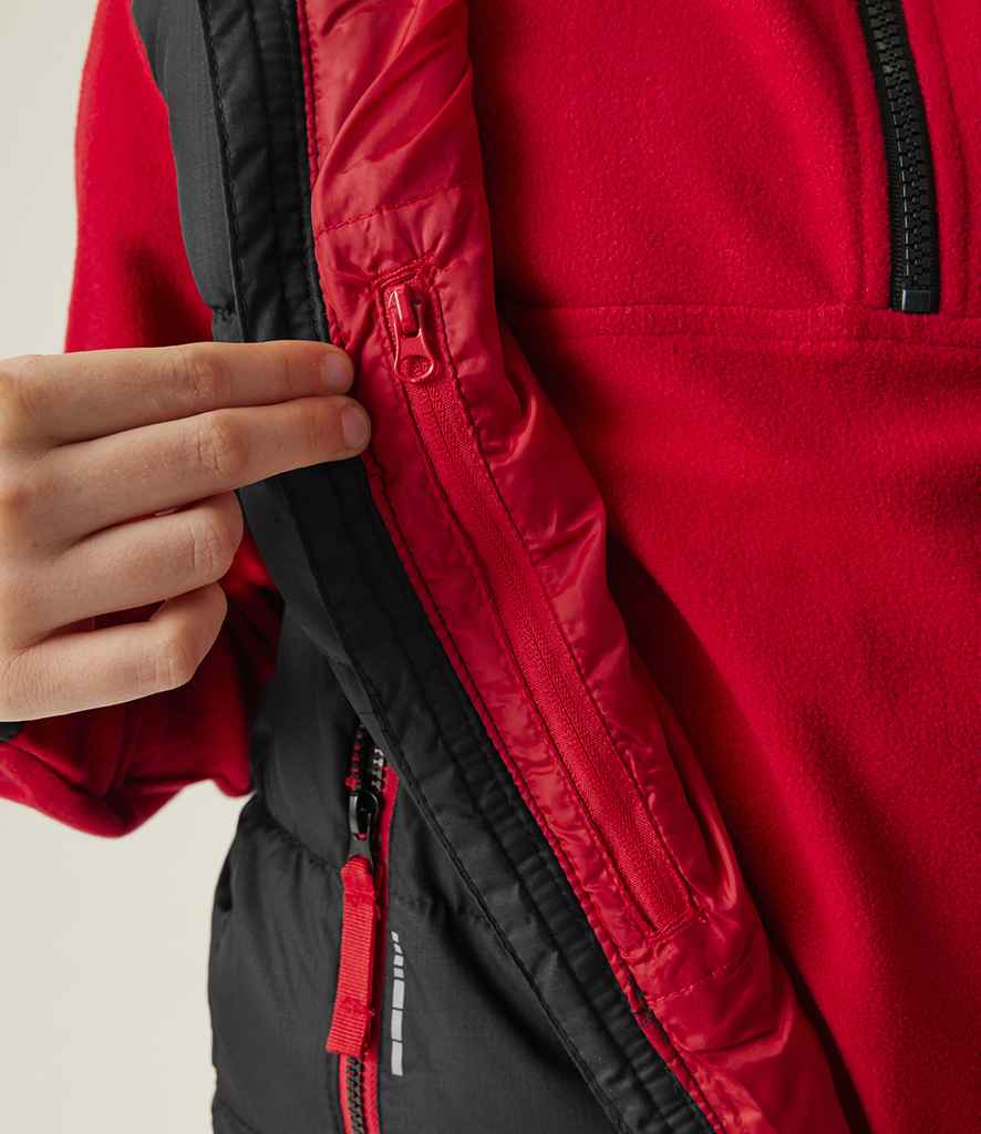 [RG337 BK/CS 3-4] Regatta Kids Scholar Thermal Bodywarmer (3-4, Black/Classic Red)