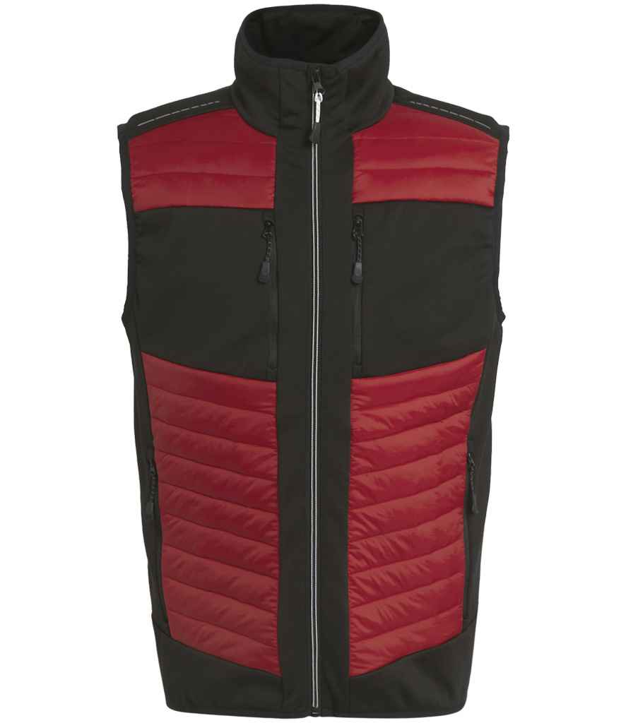 [RG381 CS/BK XS] Regatta E-Volve Unisex Thermal Hybrid Bodywarmer (XS, Classic Red/Black)