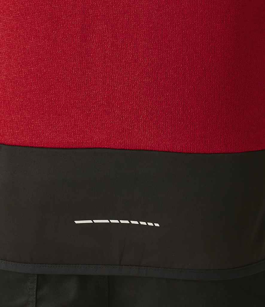 [RG383 CS/BK XS] Regatta E-Volve Unisex Knit Effect Stretch Bodywarmer (XS, Classic Red/Black)