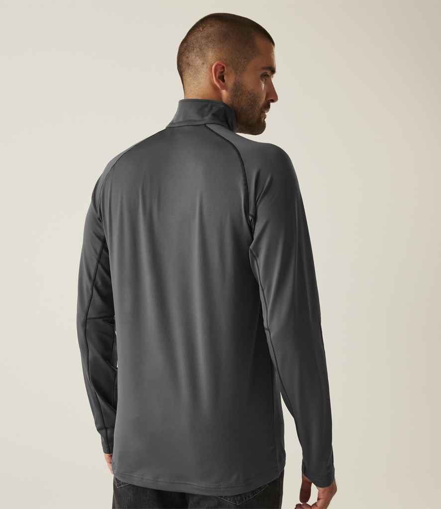 [RG441 SEG S] Regatta Core Stretch Half Zip Midlayer Top (S, Seal Grey)