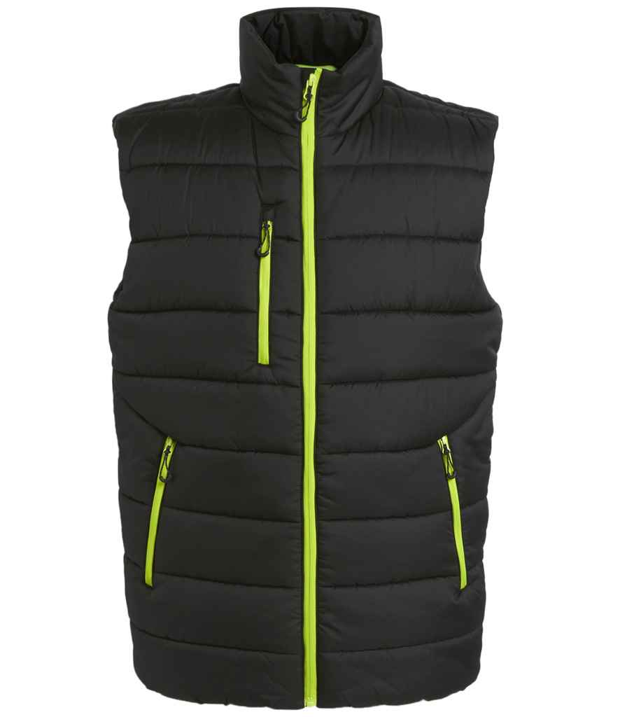 [RG445 BK/LM S] Regatta Navigate Thermal Bodywarmer (S, Black/Lime Green)