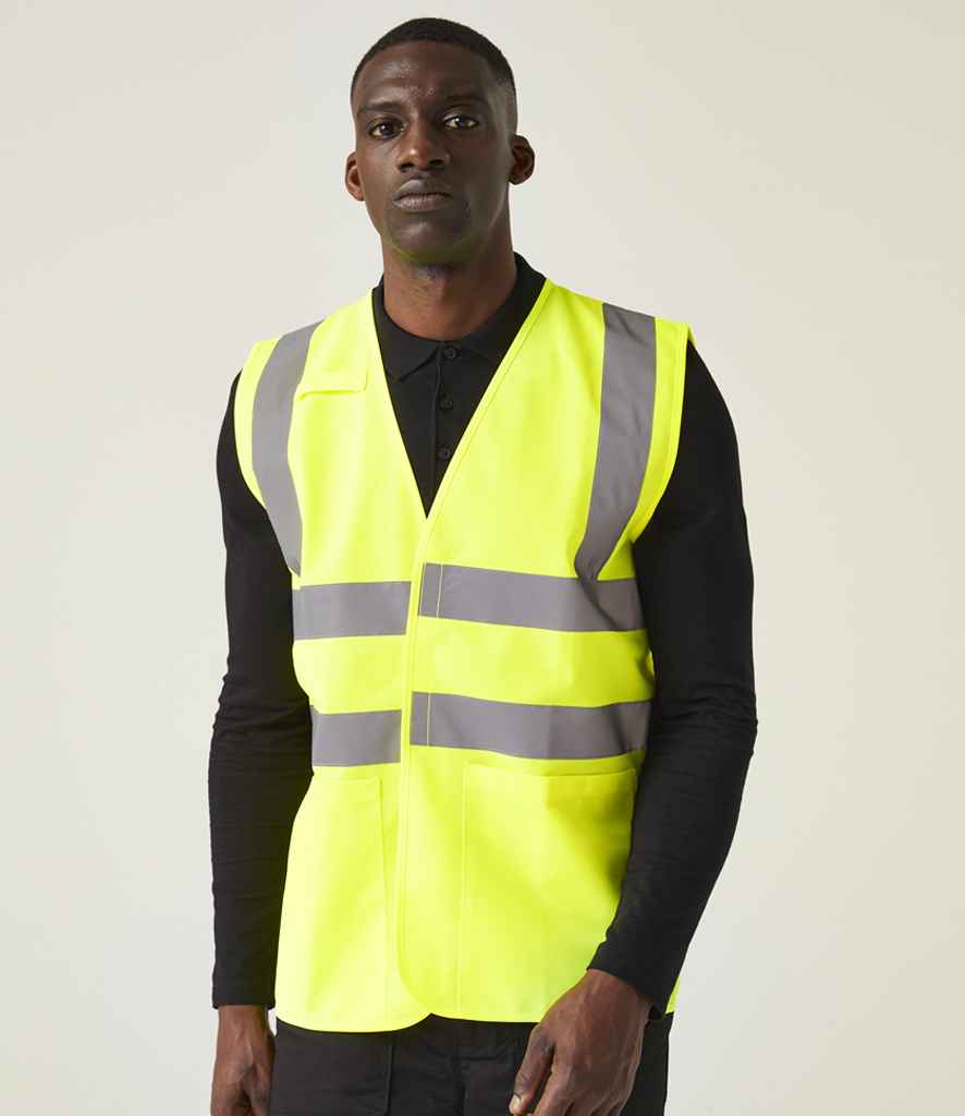 [RG465 YEL S] Regatta High Visibility Pro Supervisor Vest (S, Yellow)
