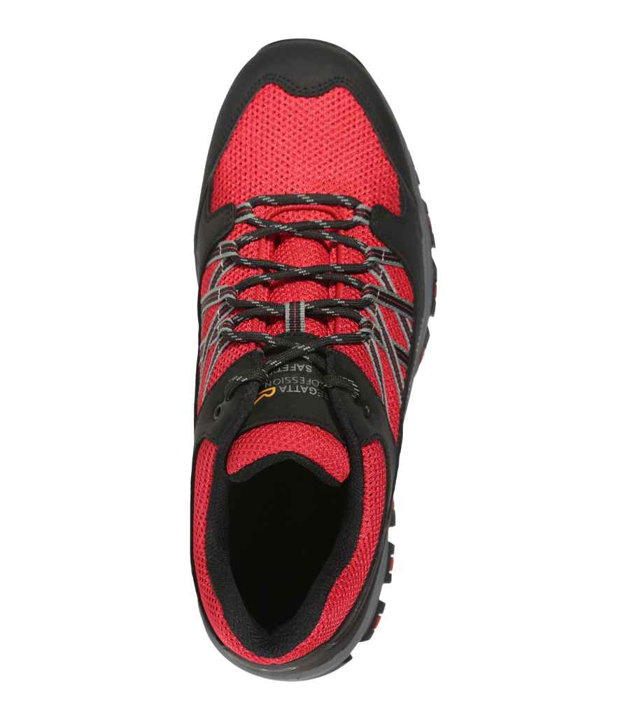 [RG596 RD/BK 6] Regatta Safety Footwear Sandstone SB Safety Trainers (6, Red/Black)