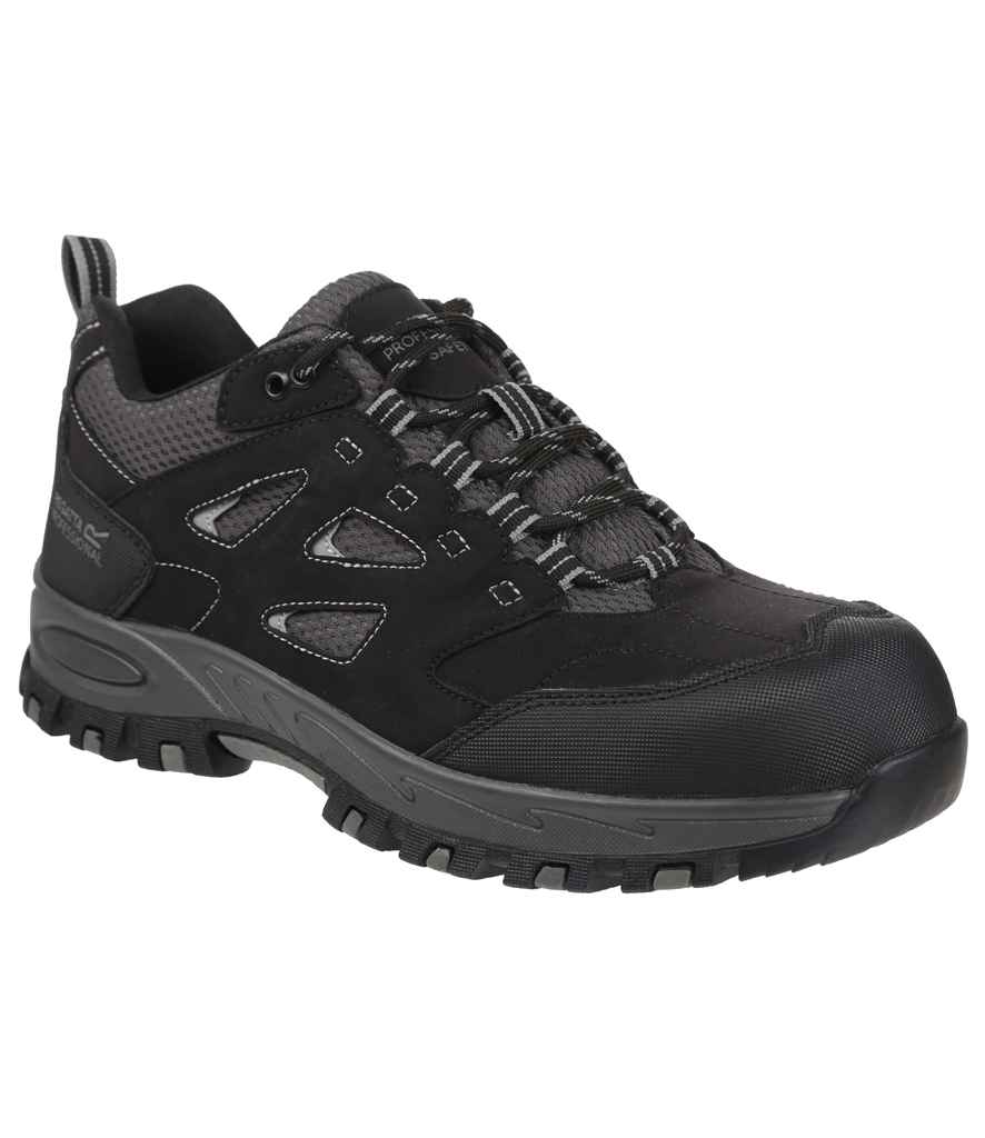 [RG597 BK/GR 6] Regatta Safety Footwear Mudstone S1P Safety Trainers (6, Black/Granite)