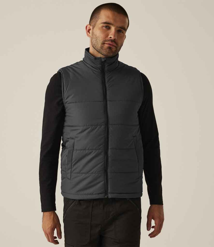 [RG629 SE/BK S] Regatta Access Insulated Bodywarmer (S, Seal Grey/Black)