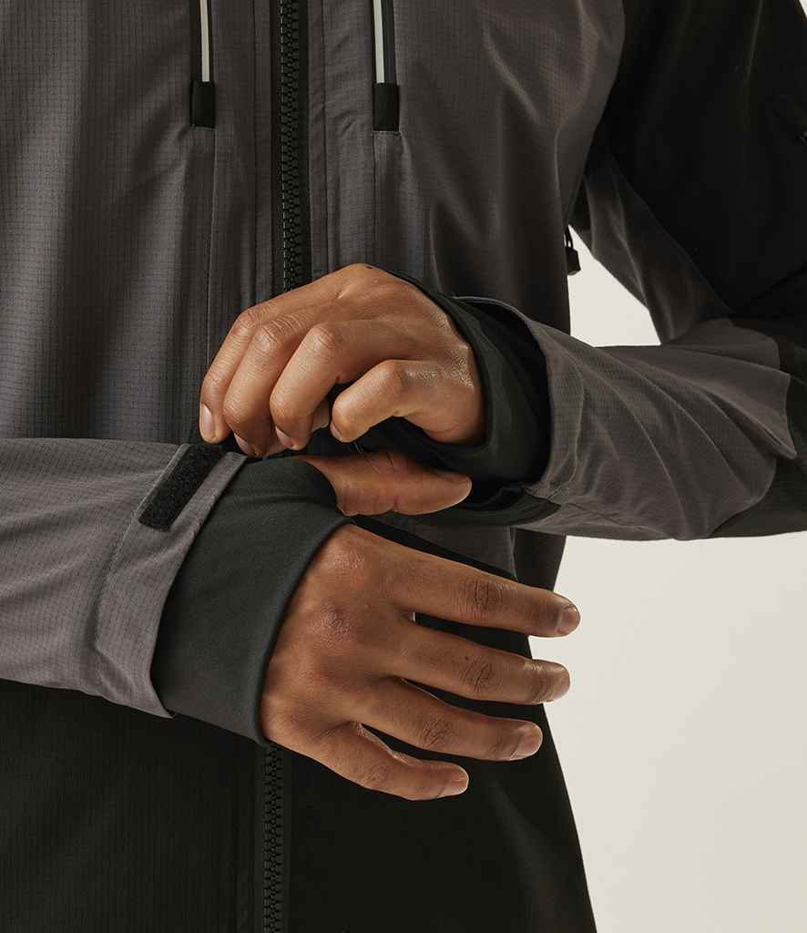 [RG675 SL/BK S] Regatta 4TEX Stretch Waterproof Shell Jacket (S)