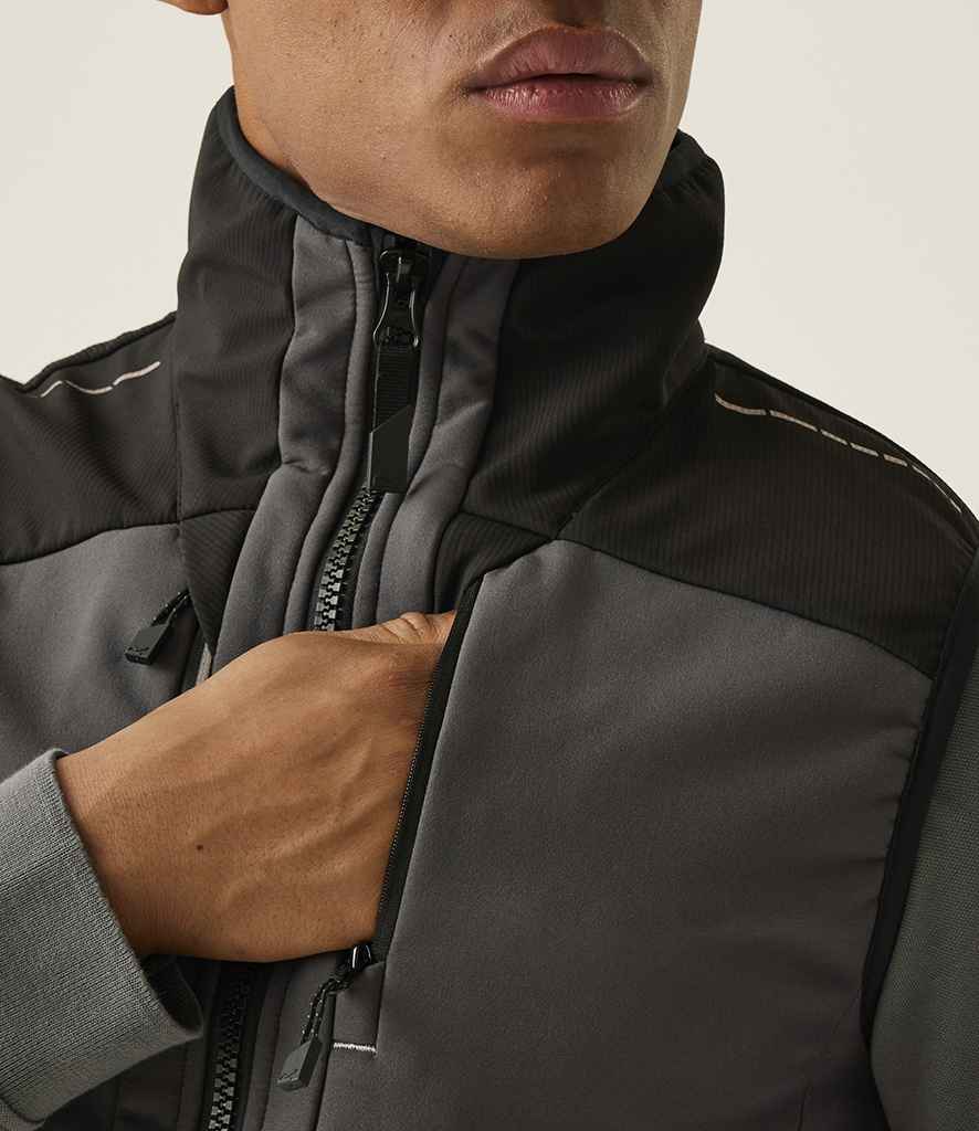 [RG681 SL/BK S] Regatta 4TEX Stretch Three Layer Soft Shell Bodywarmer (S)