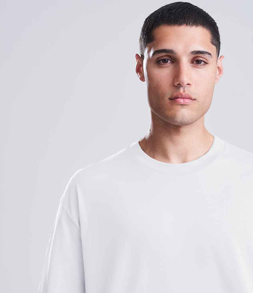 [AT003 ACW XS] AWDis Heavyweight Boxy 240 T-Shirt (XS, Arctic White)