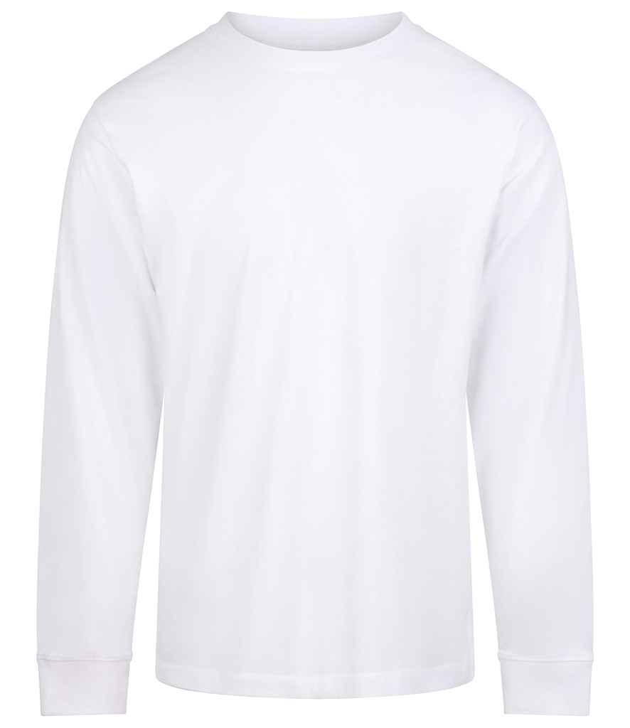 [AT012 ACW S] AWDis Long Sleeve 180 T-Shirt (S, Arctic White)