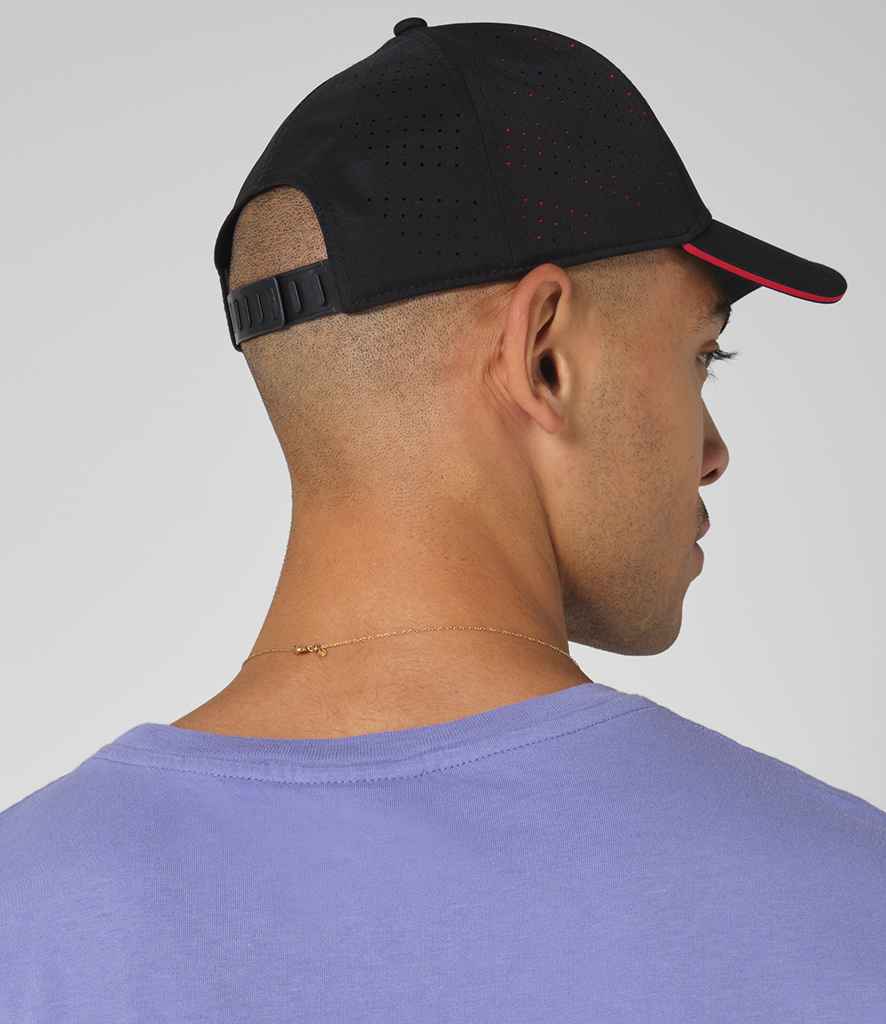 [BB155R BK/RD ONE] Beechfield Accelerate Cap (Black/Red)