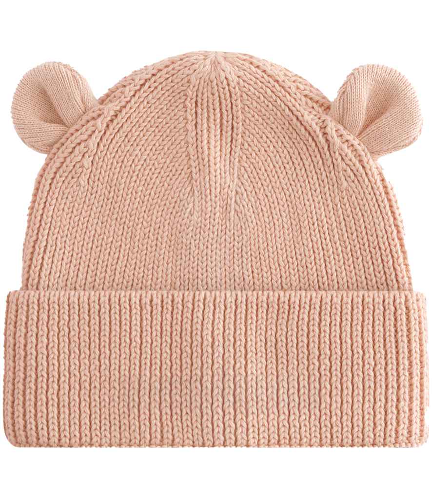 [BB340A PCH 6-12] Beechfield Organic Baby Bear Beanie (6-12, Peach)