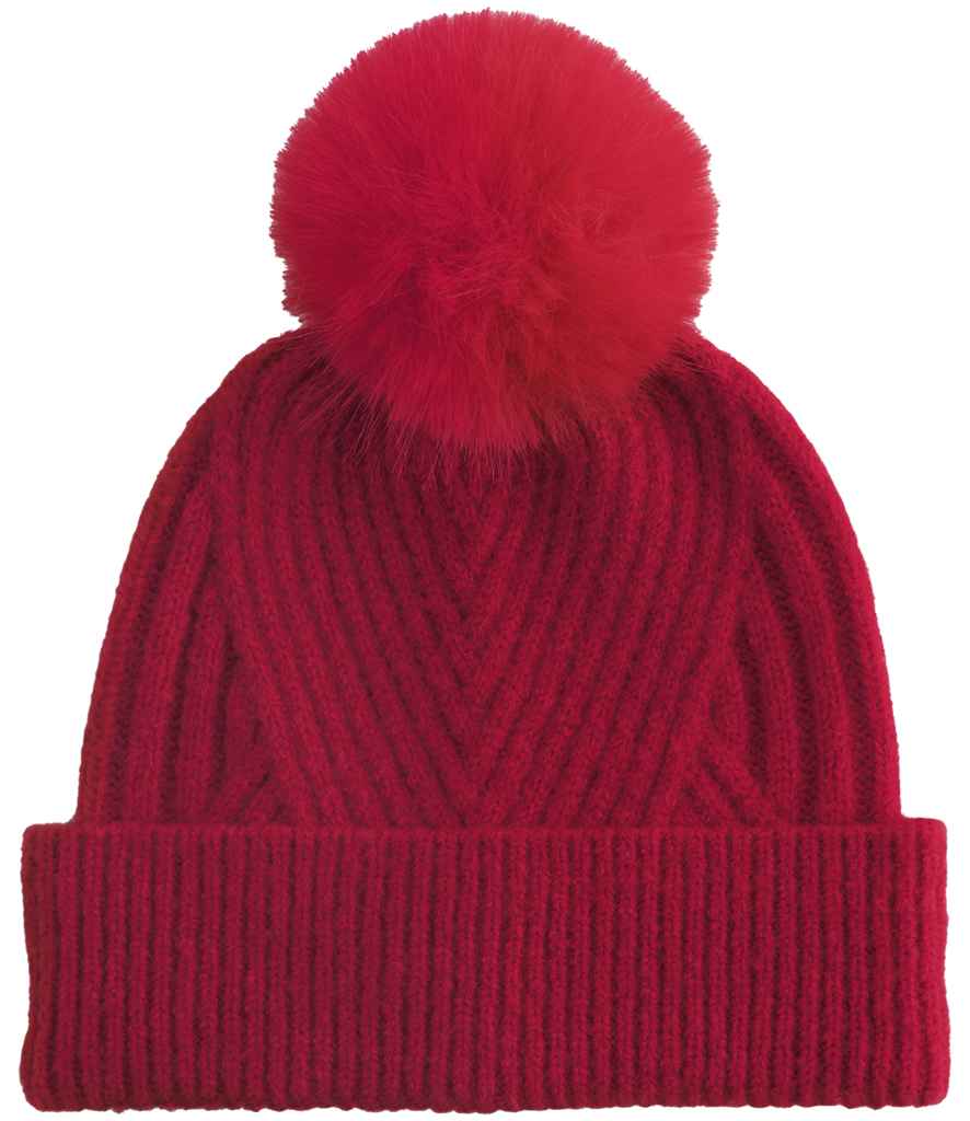 [BB529 CSR ONE] Beechfield Snow Luxe Beanie (Classic Red)