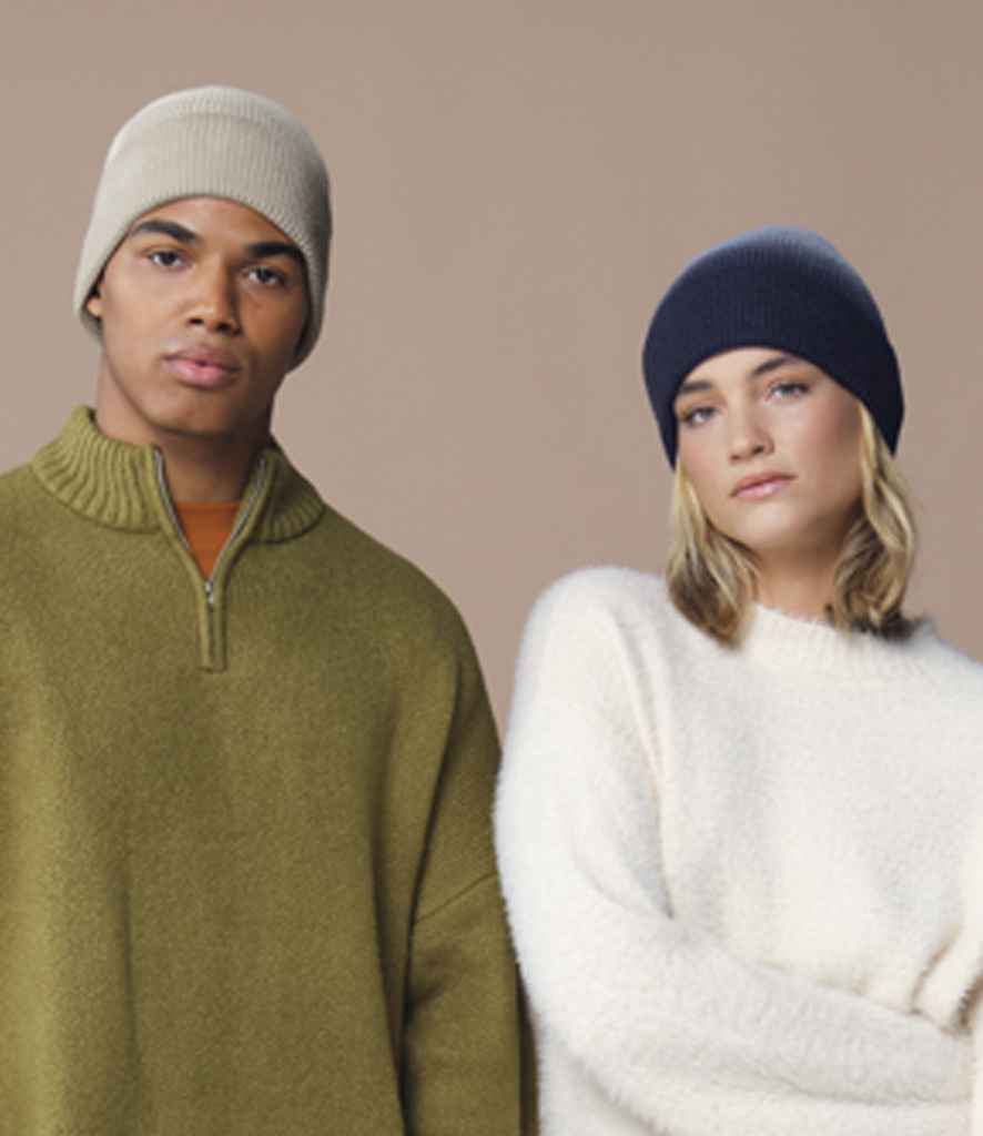 [BB533 NAVD ONE] Beechfield Dip Dye Beanie (Navy Dip Dye)