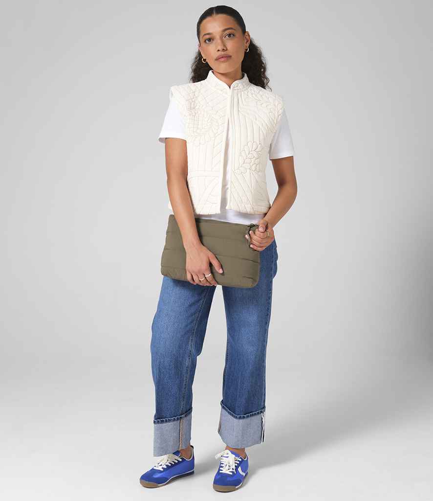 [BG705 ERG ONE] BagBase Quilted Accessory Case (Earthy Green)