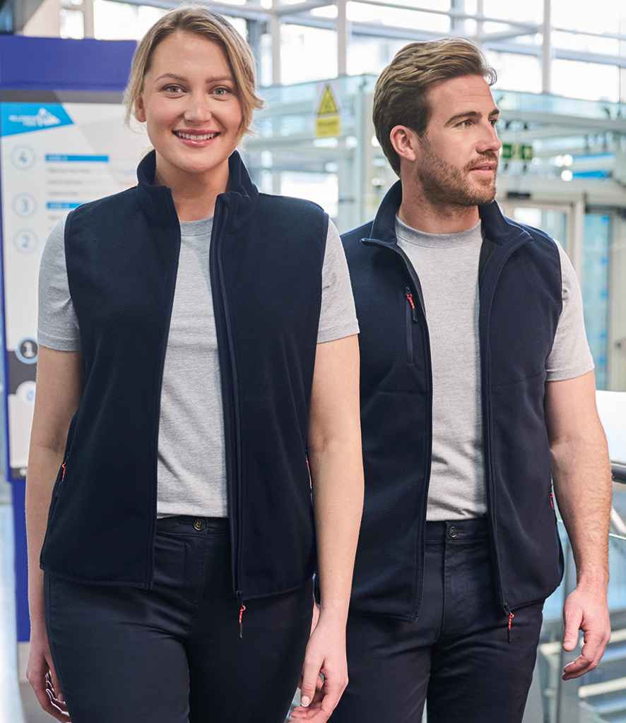 [BK482 BLK S] Brook Taverner Rochester Core Fleece Gilet (S, Black)