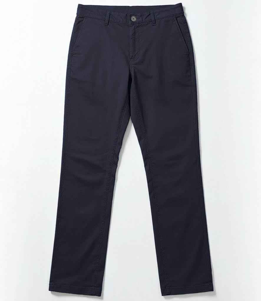 [BK512 BLK 8/R] Brook Taverner Ladies Liberty Slim Leg Chino Trousers (8/R, Black)