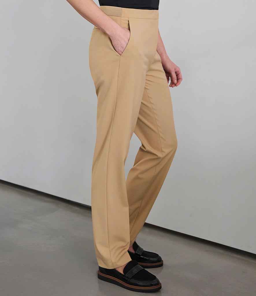 [BK516 SAN 8/R] Brook Taverner Ladies Eleanor Tailored Trousers (8/R, Sand)