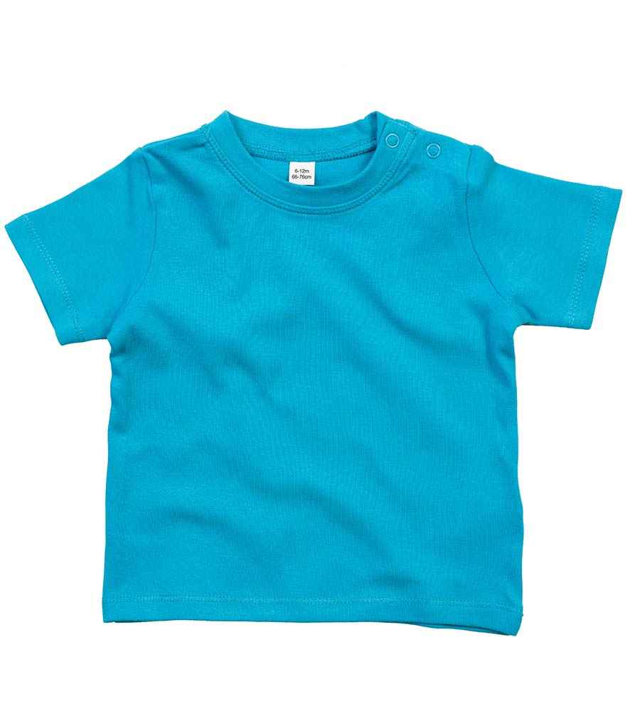 [BZ02 SBL 0-3] BabyBugz Baby T-Shirt (0-3, Surf Blue)
