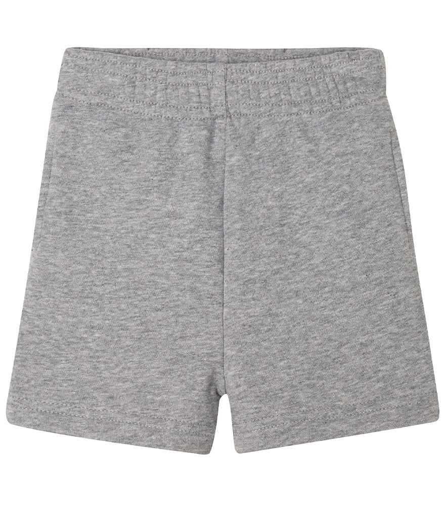 [BZ65 HEA 2-3] BabyBugz Baby Essential Sweat Shorts (2-3, Heather Marl)