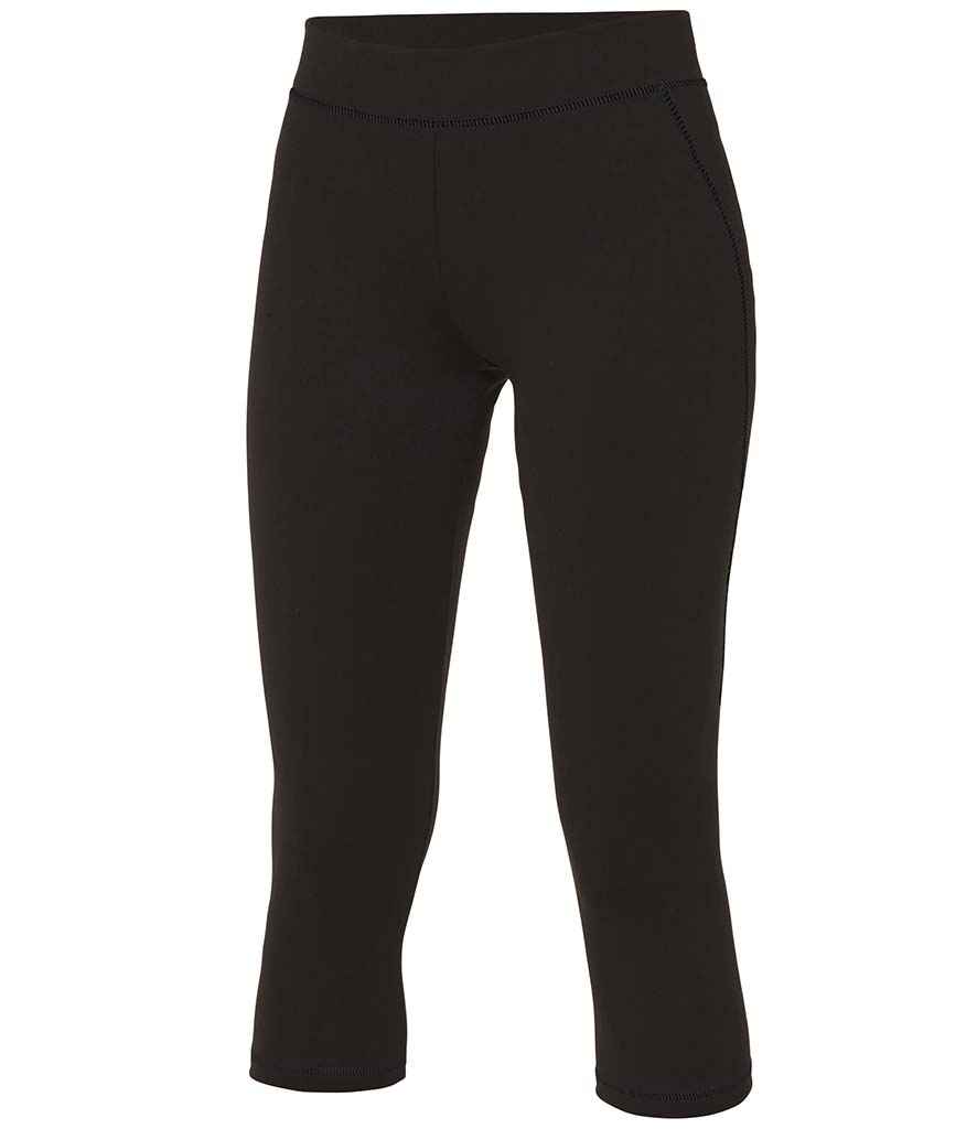 [JC086 JBK XS] AWDis Ladies Cool Capris (XS)