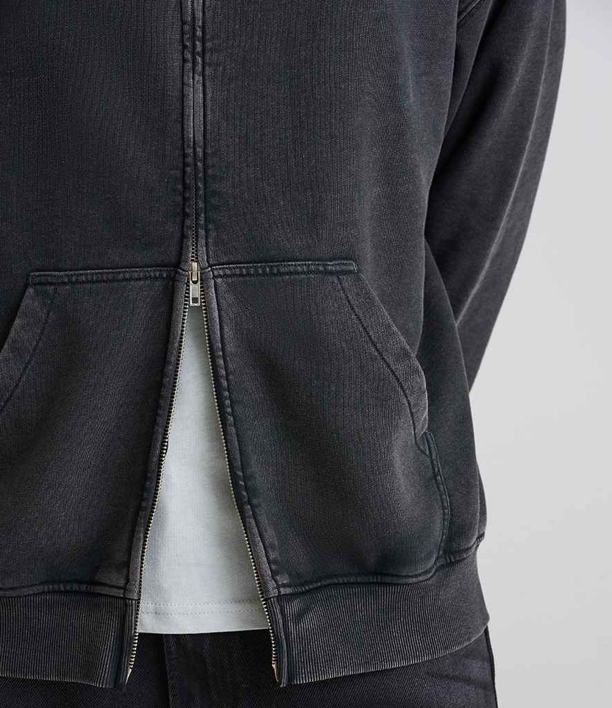 [JH185 WBK XS] AWDis Vintage Washed Zoodie (XS)