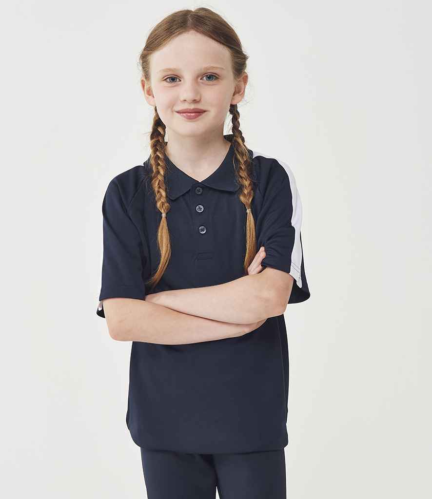 [LV293 BK/GO 3-4] Finden + Hales Kids Team Polo Shirt (3-4, Black/Gold)