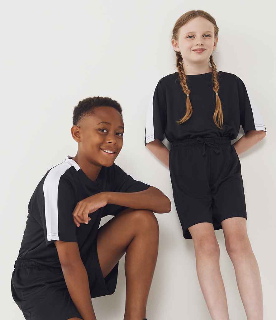 [LV297 BLK 3-4] Finden + Hales Kids Team No Pocket Shorts (3-4, Black)