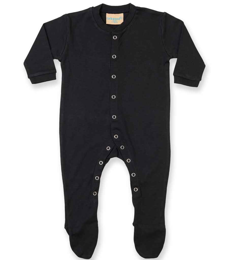 [LW50T BLK 0-6] Larkwood Baby Sleepsuit (0-6, Black)